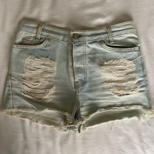 Brandy Melville Highwaisted Denim Shorts size 2